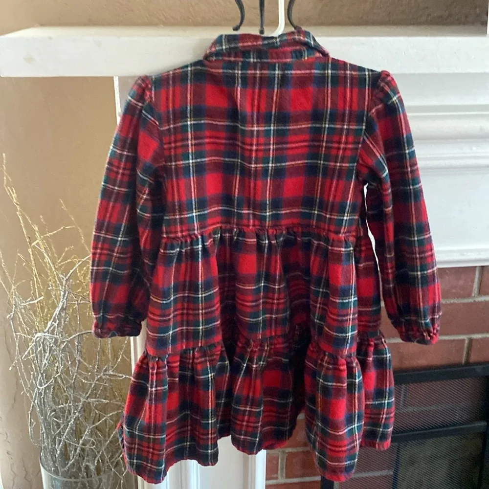 Old Navy Toddlers Red Plaid Dress